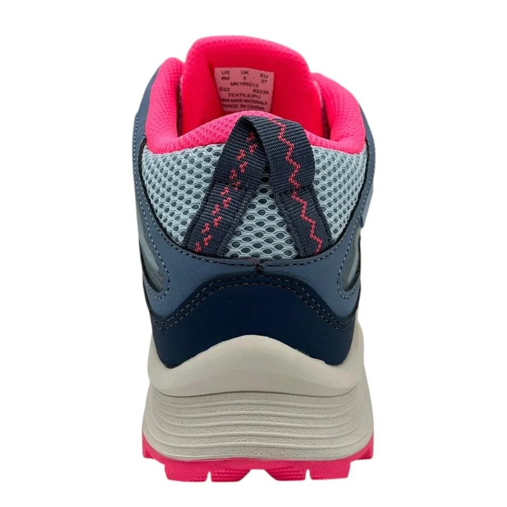 Merrell‎ Moab Speed Youth Big Girls Waterproof Hiking Shoes Size 6 Blue Coral
